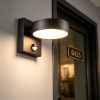 Motion Sensor Outdoor Wall Lights 360° Rotatable Wall Sconce,3000K/4000K/6000K Hardwired LED Porch Lights
