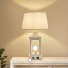 20.5" Set of 2 Vintage Table Lamps for Living Room,Farmhouse Industrial Nightstand Lamp with USB C+A & Outlet