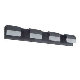 4-Light Acrylic Matte Black Bathroom Vanity Mirror Light for Mirror, Shower, and Bathroom Decor