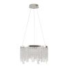 16-inch Luxury Crystal LED Chandelier - Adjustable Height and Color Temperature (3000K-6000K) - Modern Chandelier for Living Room