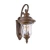 22"(H) Vintage Outdoor Wall Lantern, Weatherproof Exterior Sconce Light with Clear Glass Shade, Waterproof Wall Mount Light Fixture for Patio, Porch