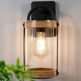 Dusk to Dawn Outdoor Wall Lights, Modern Photocell Sensor Exterior Light Fixtures Wall Mount Porch Light