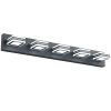 32" Modern Black 5-Light LED Vanity Light, Square Acrylic Lampshades Wall Mount Fixture for Bathroom, Mirror Lighting
