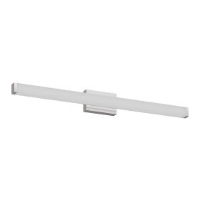 Bathroom Vanity Light Brushed Nickel Square LED 41 inch 24W 6000K Cool White Light Wall Bar Lighting Fixtures Over Mirror (Brushed Nickel, 41in)