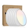 6PK 12 in. LED Flush Mount Ceiling Light Fixture - 2880 Lumens, 5 CCT 2700K/3500K/40000K/5000K/6500K, Round Color Selectable Panel Light, Dimmable