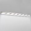 Modern Chrome LED Vanity Light, 8-Lights Wall Sconce for Bathroom and Mirror, Sleek Minimalist Design, Energy-Efficient, Easy to Install