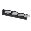 Black Bathroom Light Fixtures 4 Lights Bathroom Vanity Light LED Dimmable Matt Black Vanity Lights 24W Cool White 6000K