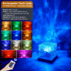Ocean Projector for Bedroom, 16 Color Shower Lamp for Room Decor Ambient Lighting with Solid Wood Base