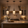 Giza Pendant Lamp - Black and Clear