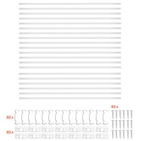 20-Pack 6.6 ft/2M U Shape LED Aluminum Channel, with Milky Cover, End Caps and Mounting Clips, Aluminum Profile for LED Strip Light Installations