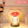 Rose Flower Lamp,Birthday Gifts for Women,Rechargeable Cordless LED Touch Lamps,3-Colour Infinitely Dimming Small Night Light,for Living Room