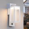 Inowel Motion Sensor Outdoor Wall Light Integrated LED Porch Light with Clear Glass Shade 22529