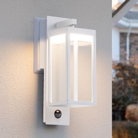Inowel Motion Sensor Outdoor Wall Light Integrated LED Porch Light with Clear Glass Shade 22529