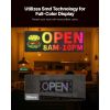 Programmable LED Sign, P10 Full Color Flexible Digital Scrolling Panel, DIY Custom Text Pattern GIF Display Board