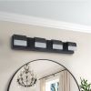 4-Light Acrylic Matte Black Bathroom Vanity Mirror Light for Mirror, Shower, and Bathroom Decor