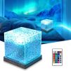 Ocean Projector for Bedroom, 16 Color Shower Lamp for Room Decor Ambient Lighting with Solid Wood Base