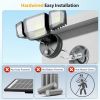 90W Dusk to Dawn Outdoor Lighting,10000lm Flood Lights Outdoor,IP66 Waterproof Black LED Security Light with Photocell