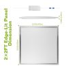 2Packs 48W 2×2FT LED Panel Light 4800LM 7500K Ceiling Lighting 150W Equivalent LED Troffer Recessed Edge-Lit