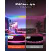 LED Neon Rope Light, 16.4 ft, Flexible RGB-IC LED Strip Light, Control with App/Remote, Works with Alexa & Google Assistant, Music Syncing