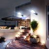 Multi-functional wall lamp, with high-color-rendering LED light source, soft and eye-friendly light, solar charging, adjustable brightness and angle