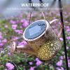 Outdoor Solar Metal Watering Can Small Hanging Decorative