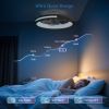 20 Inchs Ceiling Fans with Lights and Remote Low Profile Flush Mount Ceiling Fan with Light