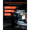 LED Temporary Work Light, 100W, 14400 lm, 5000K Durable & Water-Resistant, Linkable up to 8 Units