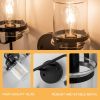 2-Light with Clear Glass Shade, Modern Sconce, Industrial Indoor Light Fixture for Bathroom Living Room Bedroom Over Kitchen Sink, E26 Socket