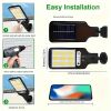 Multi-functional wall lamp, with high-color-rendering LED light source, soft and eye-friendly light, solar charging, adjustable brightness and angle