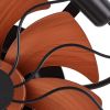 Wall Mounted Fan with Lights, 21 inch Wall Mount Fan with Remote, 6 Speeds Plug in Wall Fan, Timer, 360°Adjustable Tilt for Bedroom,Garage