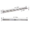 Modern Chrome LED Vanity Light, 8-Lights Wall Sconce for Bathroom and Mirror, Sleek Minimalist Design, Energy-Efficient, Easy to Install