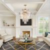 (Same as W1340P188536)Golden Luxury Crystal Chandelier Modern Chandeliers Lights Fixture Hanging Pendant Light Fixture for Dining Room Bedroom Living