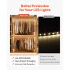 10-Pack 6.6 ft/2M V Shape LED Aluminum Channel, with Milky Cover, End Caps and Mounting Clips, Aluminum Profile for LED Strip Light Installations