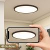4 PACK Flush Mount LED Ceiling Light Fixture Black, 16Inch 32Watt