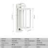 Inowel Motion Sensor Outdoor Wall Light Integrated LED Porch Light with Clear Glass Shade 22529