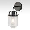 1-Light ll Lamp with Clear Glass Shade, Modern ll Sconce, Industrial Indoor ll Light Fixture E26 Socket,[No Bulb][Unable ship on weekends