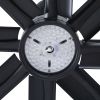 84 in. Integrated LED Farmhouse Indoor/Outdoor Black Smart Ceiling Fan with Remote Control