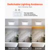 Bathroom Exhaust Fan with LED Light, 80 CFM Bathroom Vent Three Gear Color Temp, 1.5 Sones Low-Noise, Premium AC Motor Ceiling Fan for Laundry Room