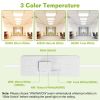 2Pcs 72W 2×2FT LED Panel Light 3800LM Flat Ceiling Light with 3 Lighting Color Temperature Equivalent LED Troffer Recessed Edge-Lit Switchable CCT 110