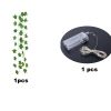 1 Roll Of Artificial Ivy Leaf Plants With LED String Lights (86.6''); Green Vine Garland Hanging Lights For Wall Party Wedding Room Home Kitchen Indoo