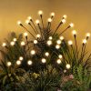 Solar Garden Lights, LED Swaying Solar Lights Outdoor Waterproof, Warm White Firefly Outdoor Decorative Lights, Garden Decor, Yard, Patio