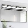 Modern Bathroom Vanity Lighting 6-Light LED Vanity Lights Over Mirror Bath Wall Lighting