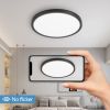 6PK 12 Inch Dimmable LED Flush Mount Ceiling Light, 2700K-6500K Adjustable