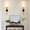 Rechargeable Battery Operated Wall Sconces, Set of 2 with Wireless Remote - Dimmable Modern Cordless Wall Lights for Bedroom, Living Room, Hallway