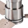 52 in. Integrated LED Farmhouse Indoor/Outdoor Nickel Smart Ceiling Fan with Remote Control